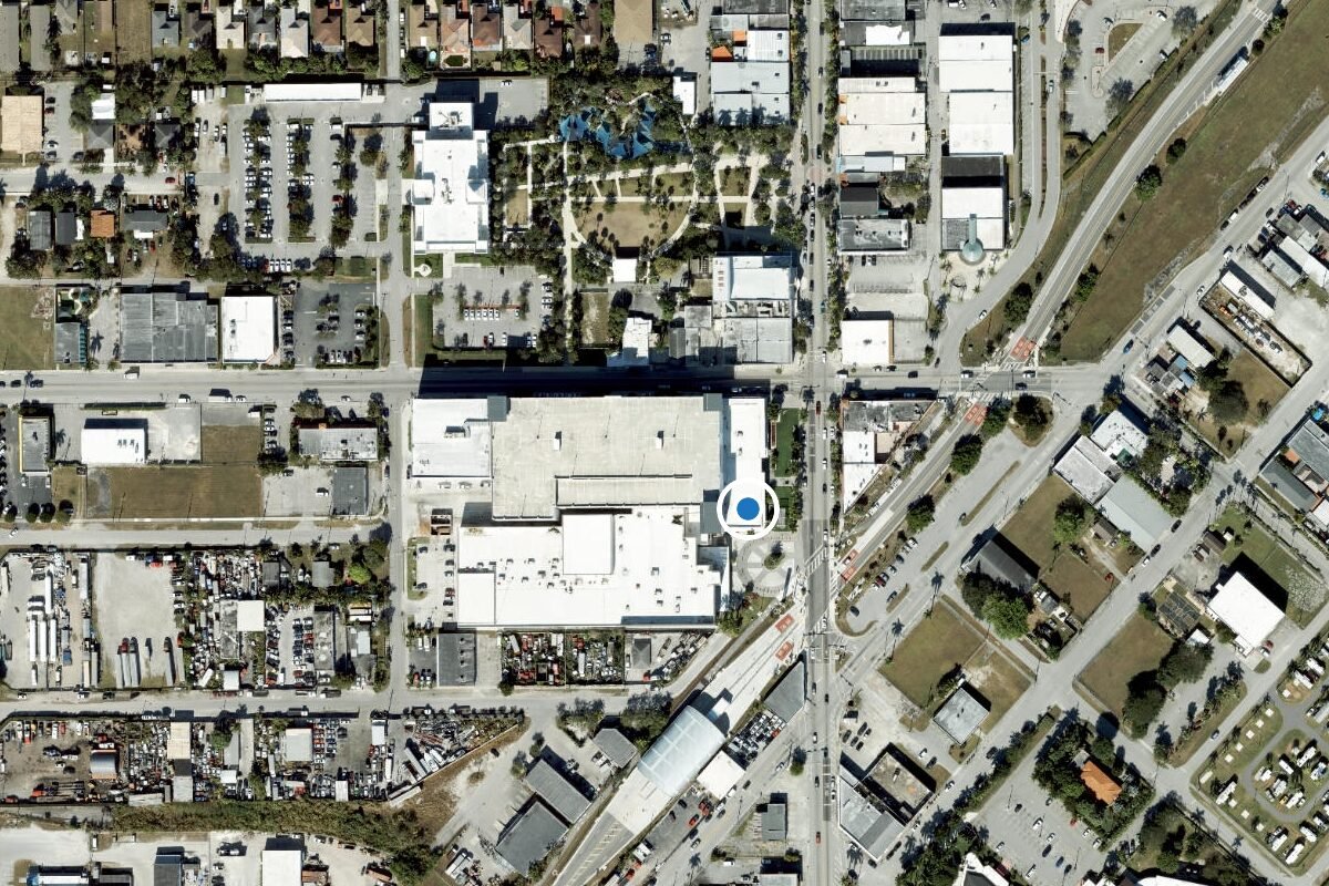 Satellite view of 42 W Mowry Dr, Homestead