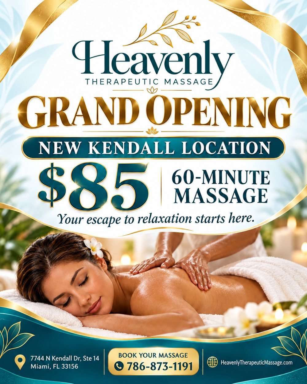 Kendall Grand Opening: 60-minute massage, $85